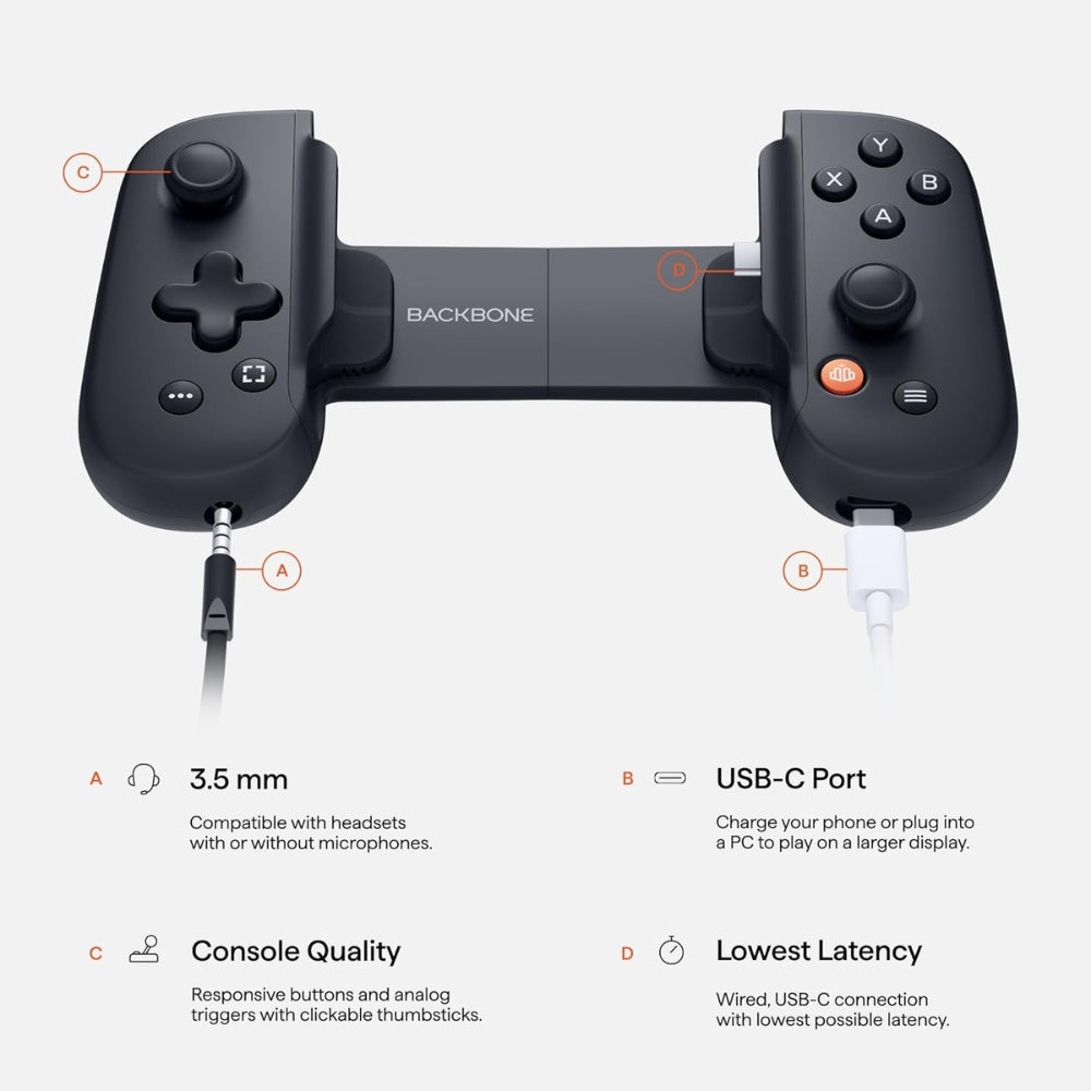 Backbone One Mobile Gaming Controller for Android and iPhone (USB-C) image 2