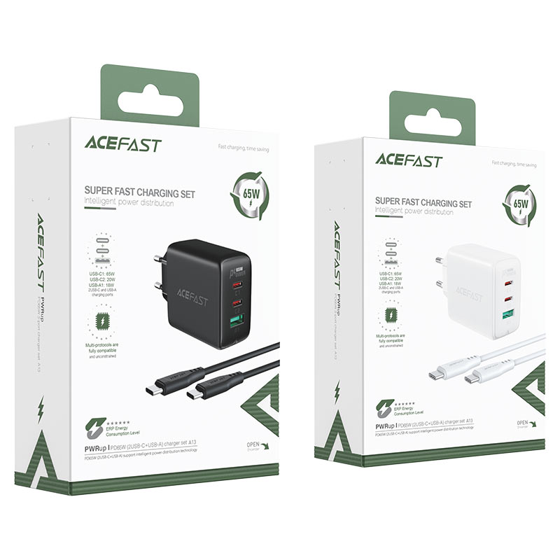 AceFast PD65W Wall Charger Set A13 image 3