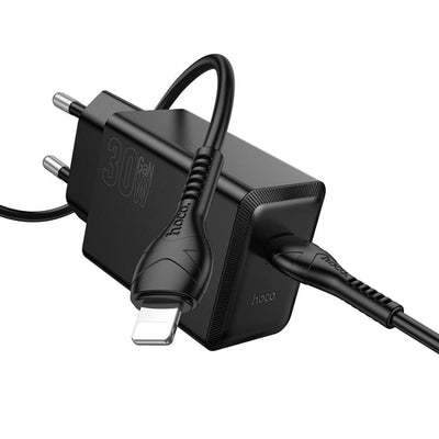 Hoco N70 Nuevo USB-C to Lightning 30W Adapter with Cable image 0