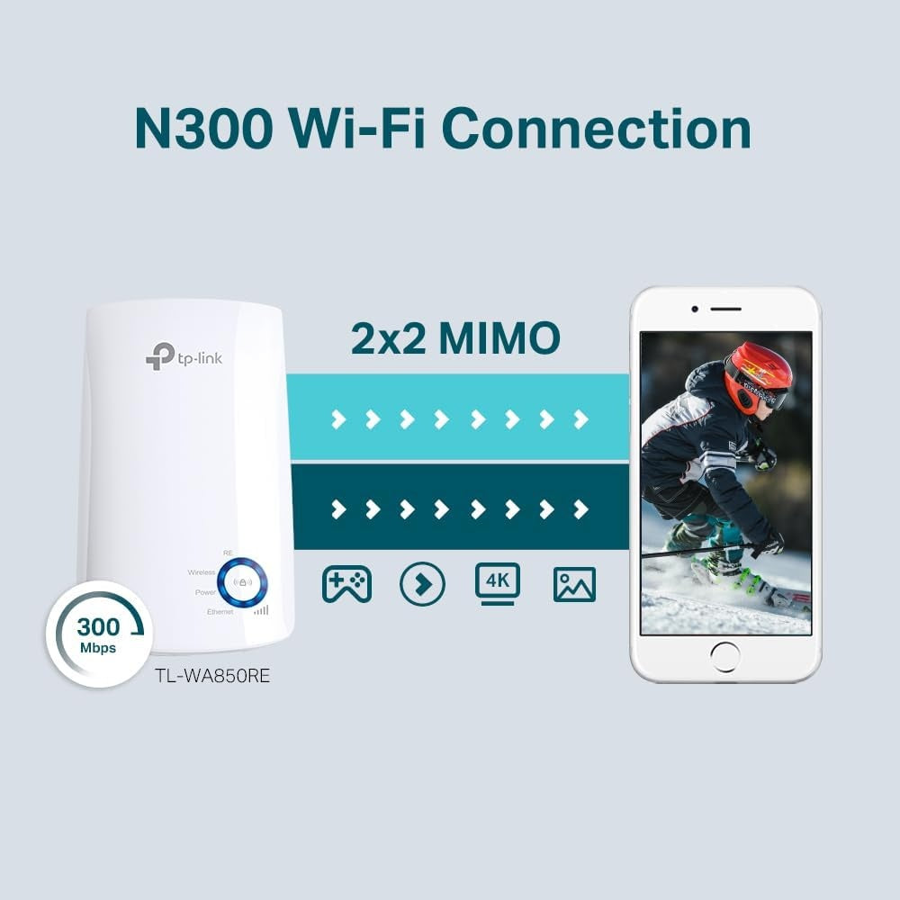 Tp-Link Wifi Range Extender N300 TL-WA850RE image 3