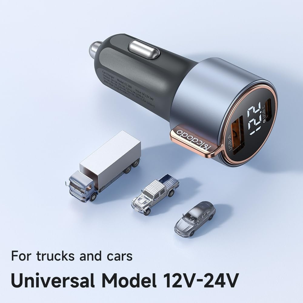 Mcdodo 75W Digital Display Car Charger image 5