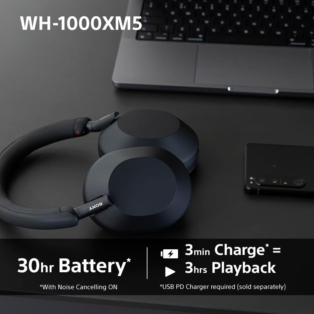 Sony WH-1000XM5 Noise Cancelling Wireless Headphones image 3