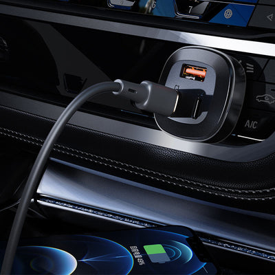 AceFast 66W 3-Port Metal Car Charger B3 image 1