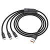 Hoco 3 in 1 Fast Charging Cable U104 image 2