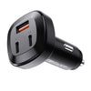 AceFast 66W 3-Port Metal Car Charger B3 image 0