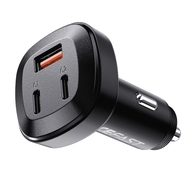 AceFast 66W 3-Port Metal Car Charger B3 image 0