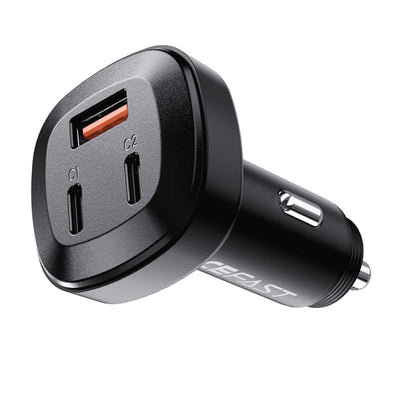 AceFast 66W 3-Port Metal Car Charger B3 image 0