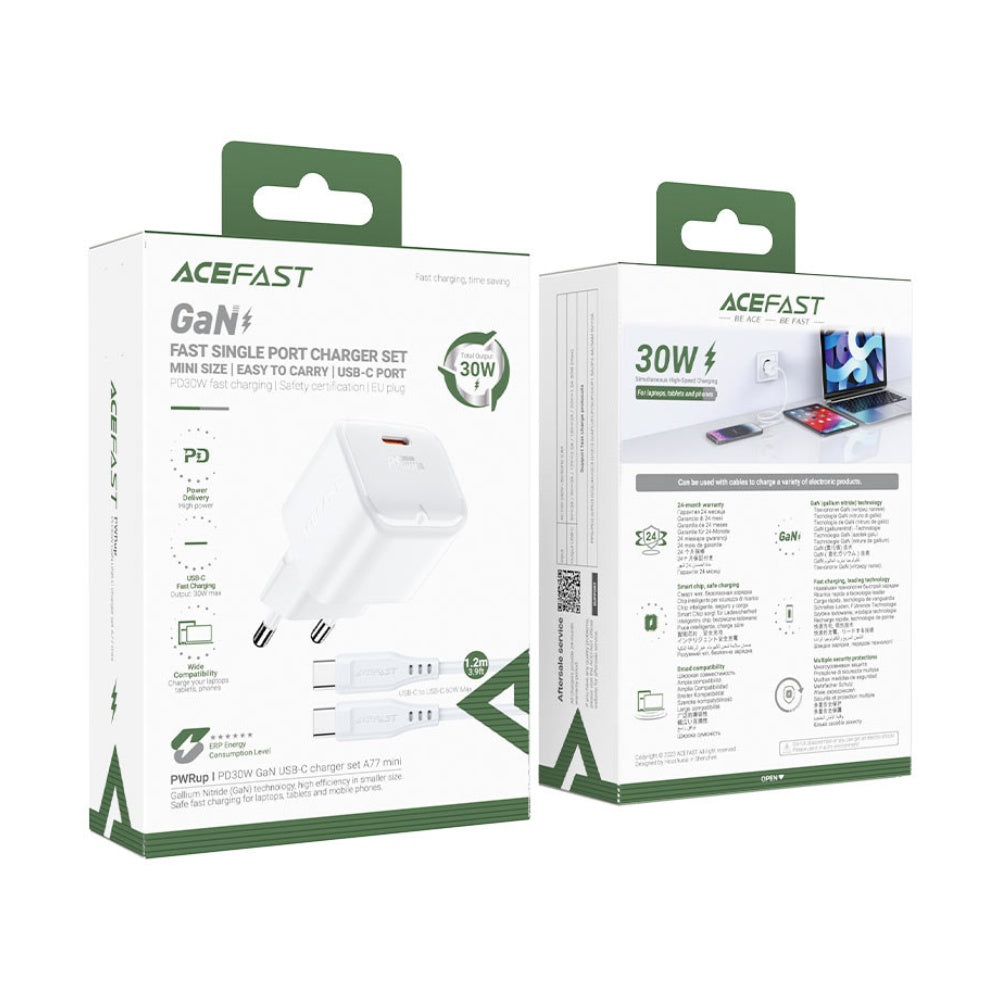 Acefast A77 PD 30W mini Wall GaN Charger Set image 2