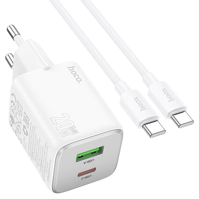 Hoco N41 PD 20W Fast Charger Set image 0