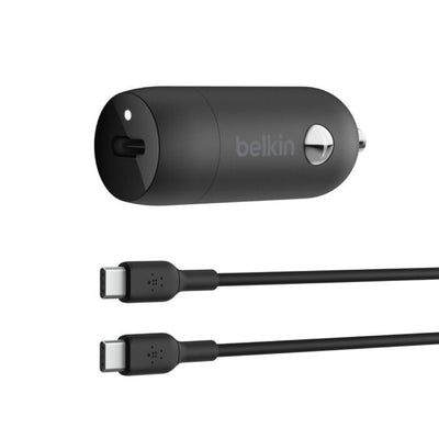 Belkin BoostCharge 30W USB-C Car Charger with USB-C Cable image 0