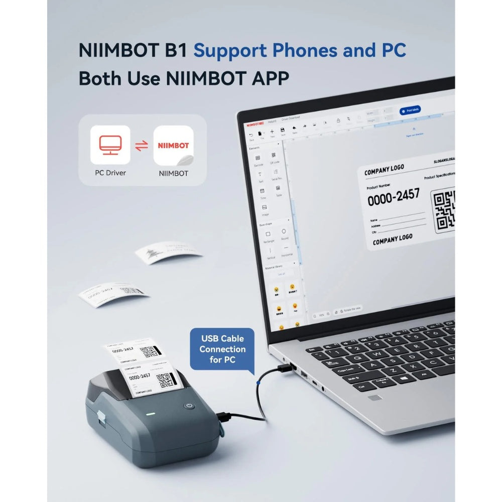 NIIMBOT B1 Label Maker Machine Thermal printing with Tape image 4