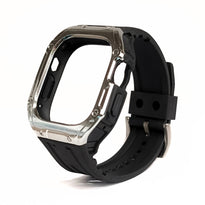 Coteci Integrated Case Strap for Apple Watch Ultra 49mm - Black / Silver image