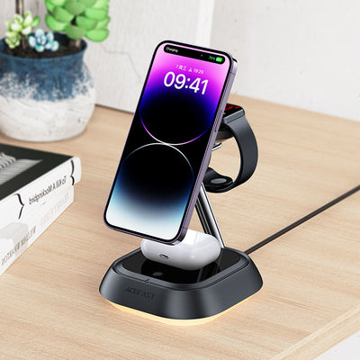 AceFast AirCharge 3 in 1 Wireless Charger Desktop Holder E16 image 1