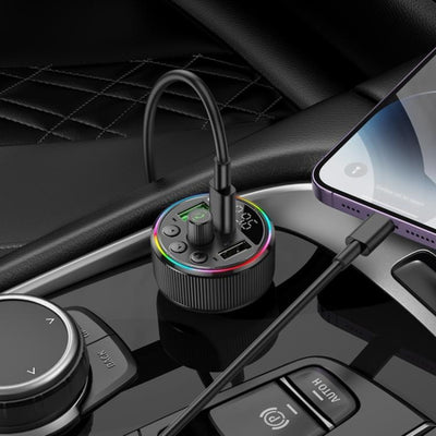 Hoco PD30W QC3.0 Car FM Transmitter E82 image 1