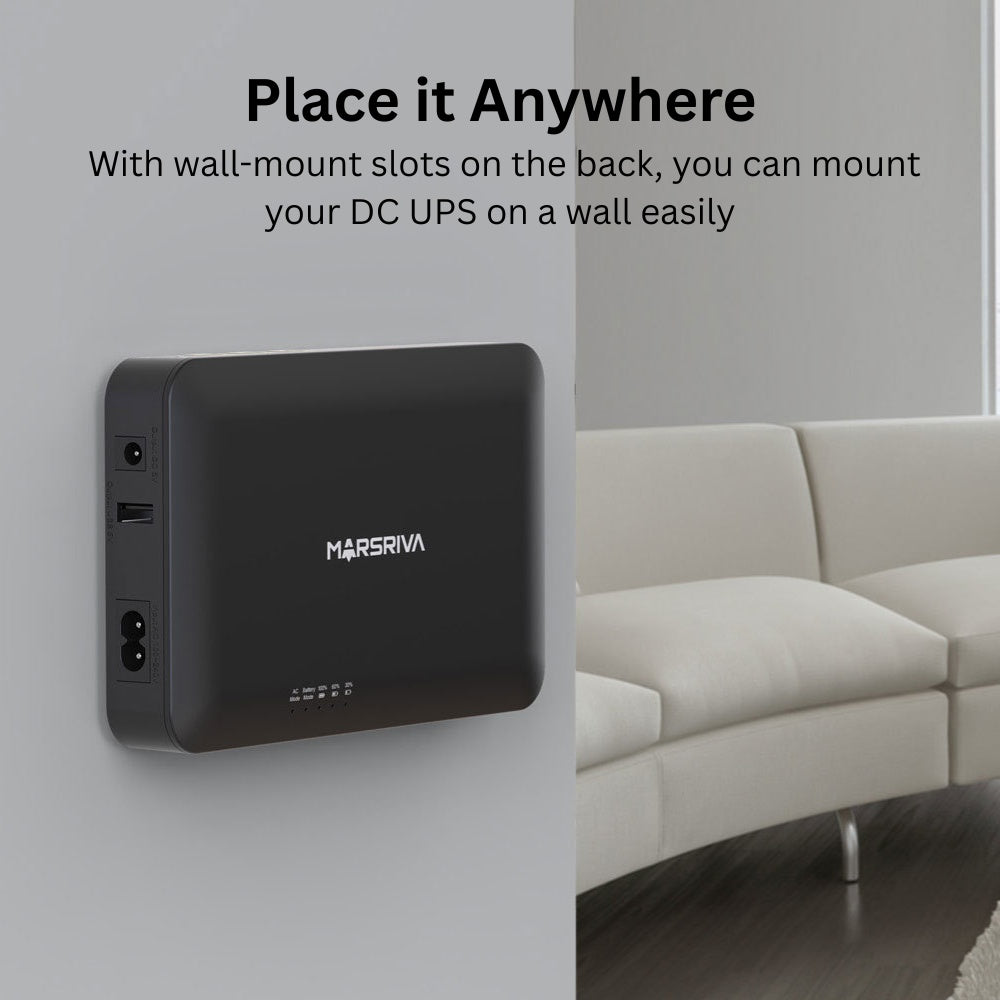 Marsriva Smart Mini DC UPS 18W 10000mAh KP2 image 2