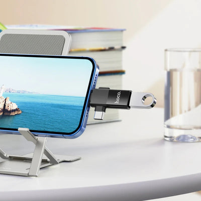 Hoco 2 in 1 USB Adapter UA17 image 1