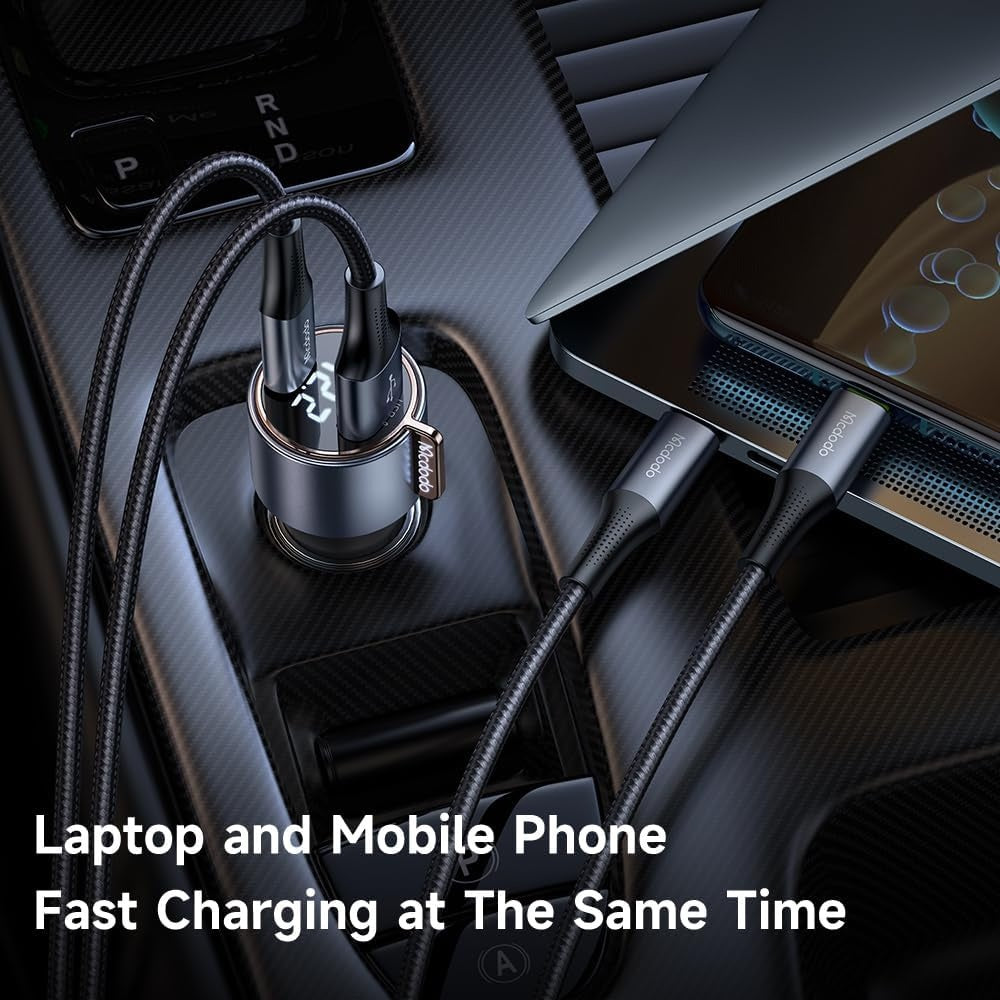 Mcdodo 75W Digital Display Car Charger image 3