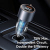 Mcdodo 75W Digital Display Car Charger image 1
