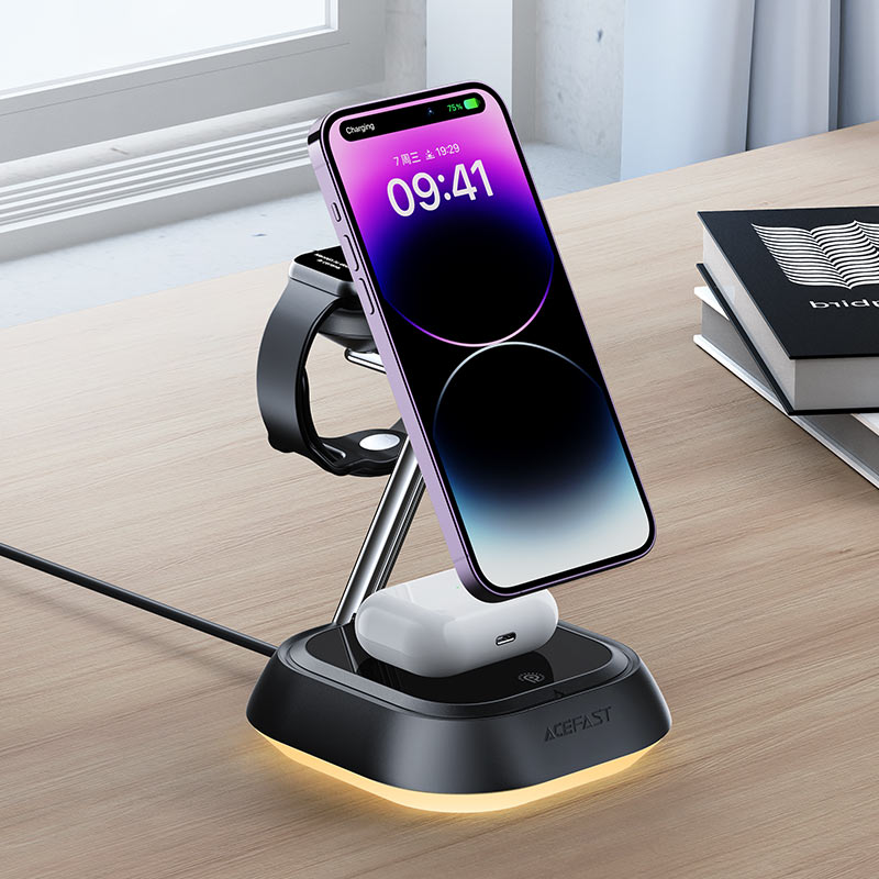 AceFast AirCharge 3 in 1 Wireless Charger Desktop Holder E16 image 6