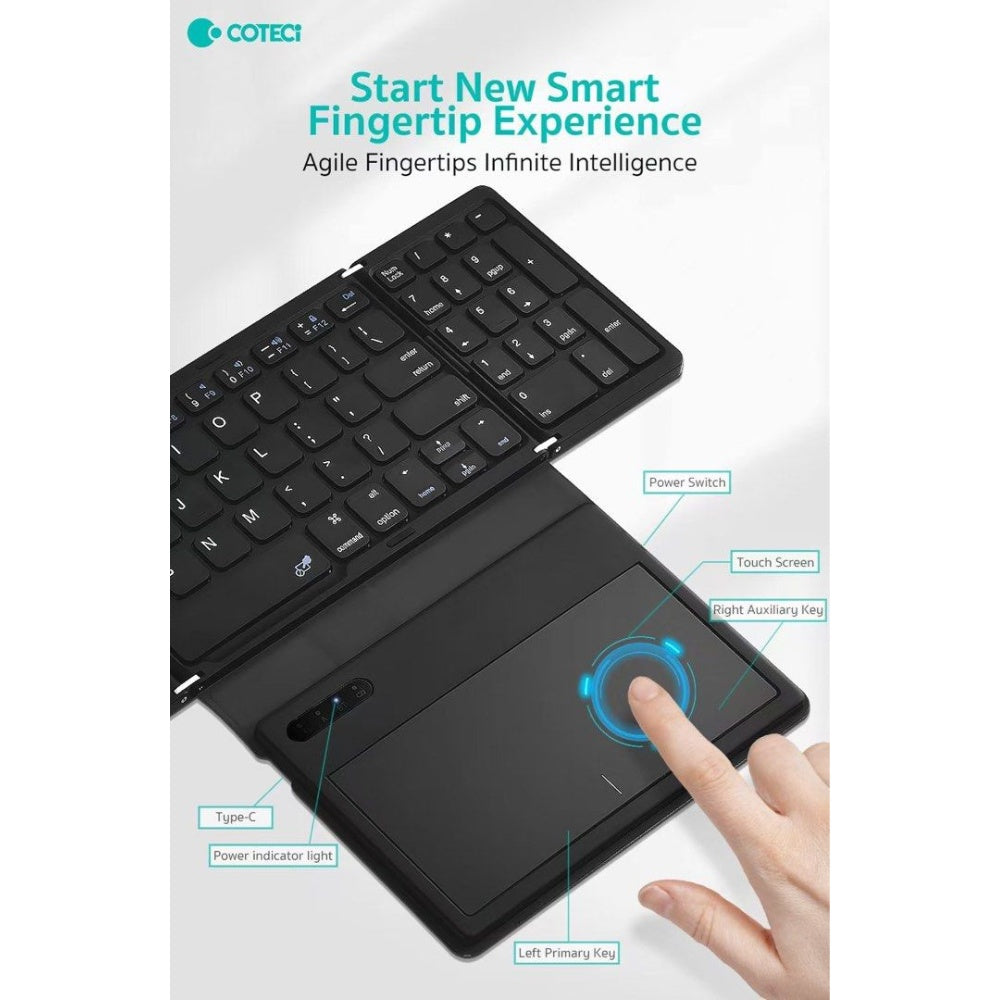 Coteci Folding Keyboard with TouchPad image 2