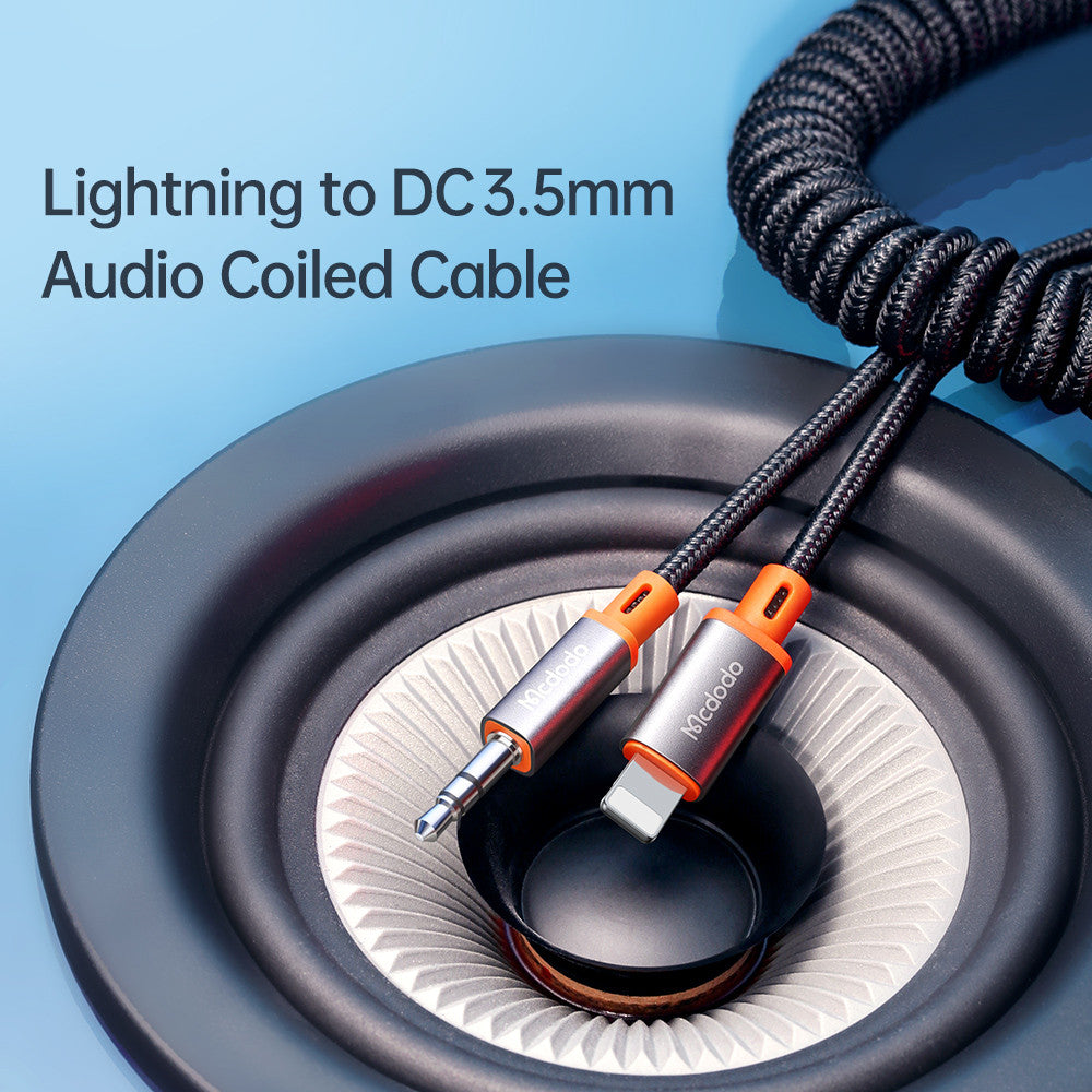 Mcdodo Lightning to 3.5mm Coiled Cable image 2