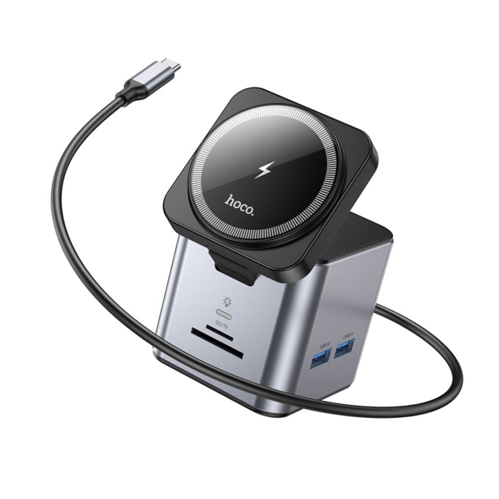 Hoco HB49 9-in-1 Docking Station 100W HDMI Ethernet image 3