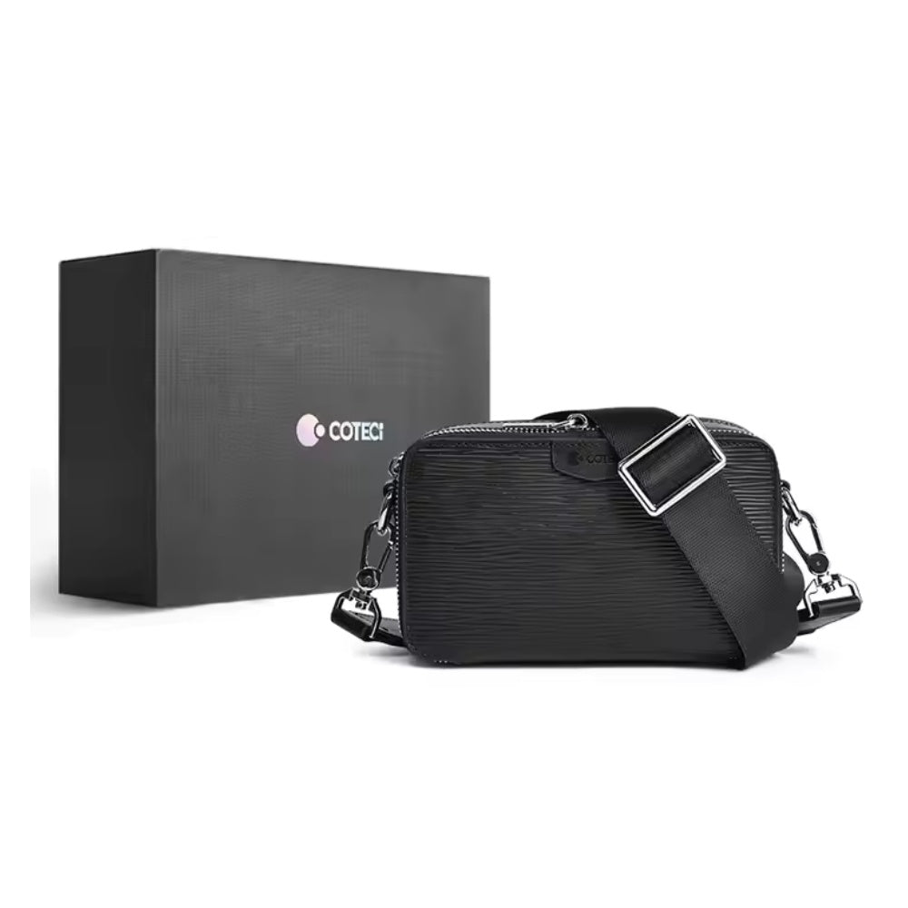 Coteci Luxury Genuine Leather Square Satchel Bag image 4