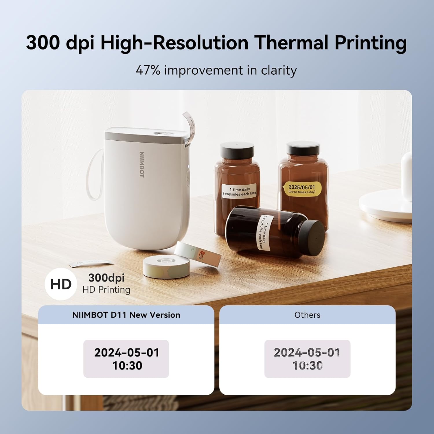NIIMBOT D11 Label Maker Machine Thermal Printer with Tape image 4