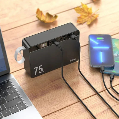 Hoco J94 Overlord Fast Charge 22.5W Power Bank 75000mAh image 1