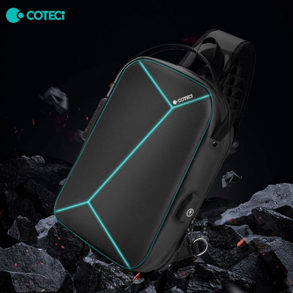 Coteci Shaped Shoulder Bag with Lock Space Series image 2