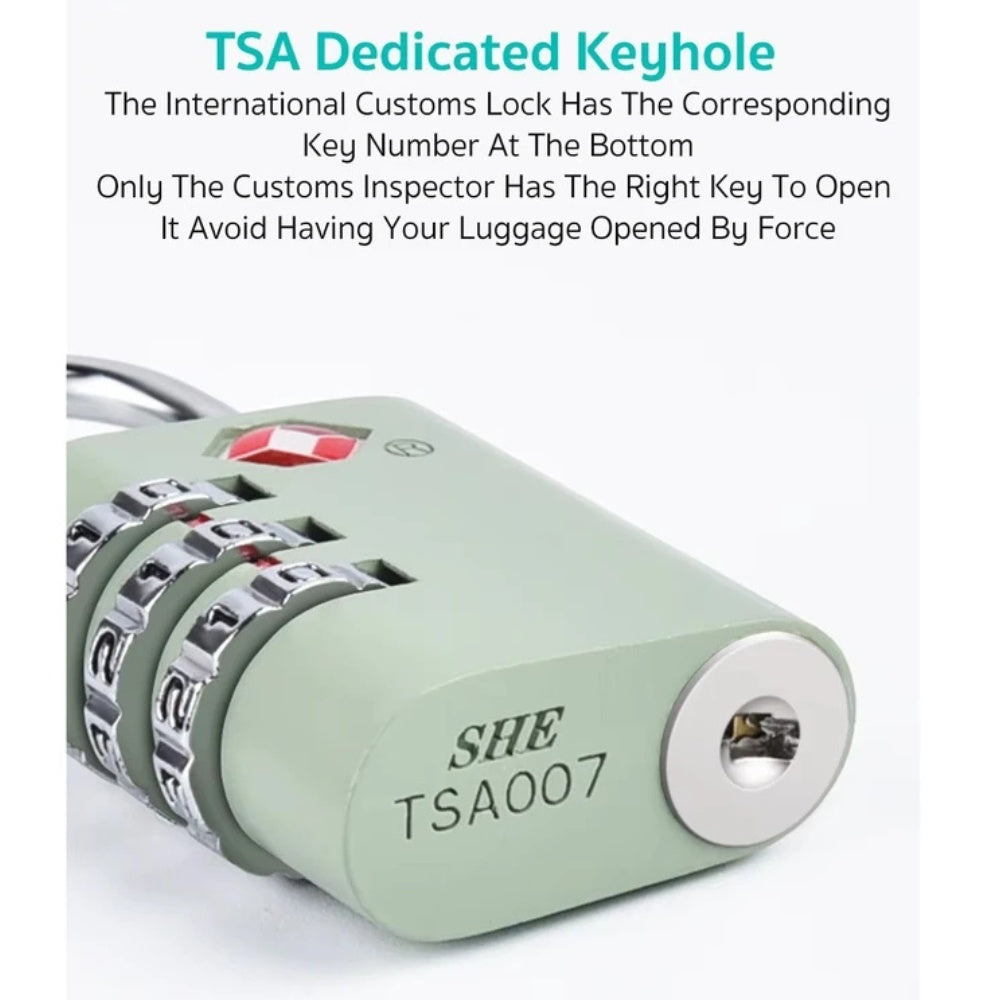 Coteci Zinc Alloy TSA Lock 3 Digit Combination Code Lock image 5