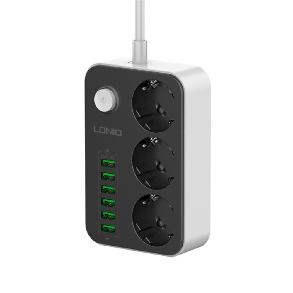 Ldnio 3 AC Outlets EU Power Strip SE3631 2500W image 0