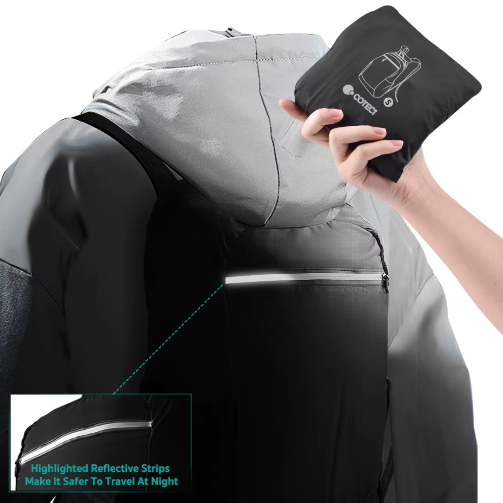 Coteci Foldable Luggage BackPack with Hat image 2