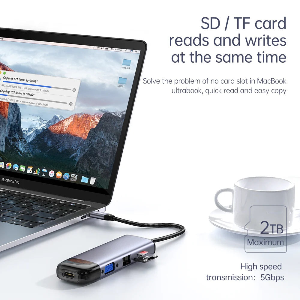 Mcdodo USB-C 10 in 1 Dongle HUB HU-742 image 7