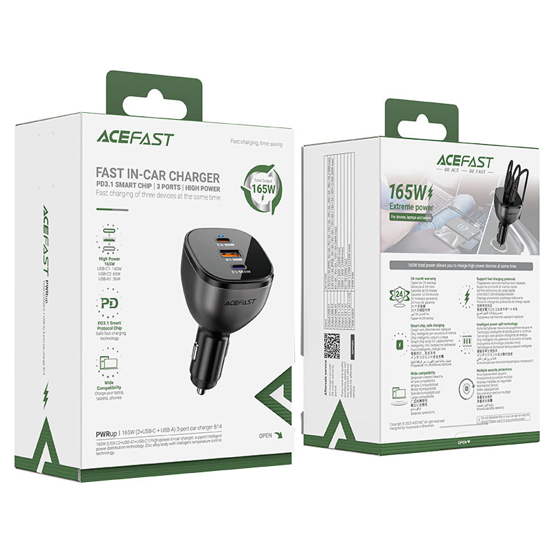 AceFast PWRup 165W Fast Car Charger B14 image 4