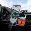 Hoco HW28 2-in-1 Wireless Fast Charging Car Holder image 2