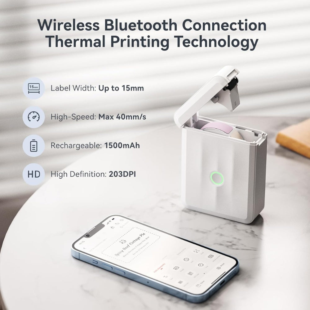 NIIMBOT D110 Label Maker Machine Thermal Printer with Tape image 1