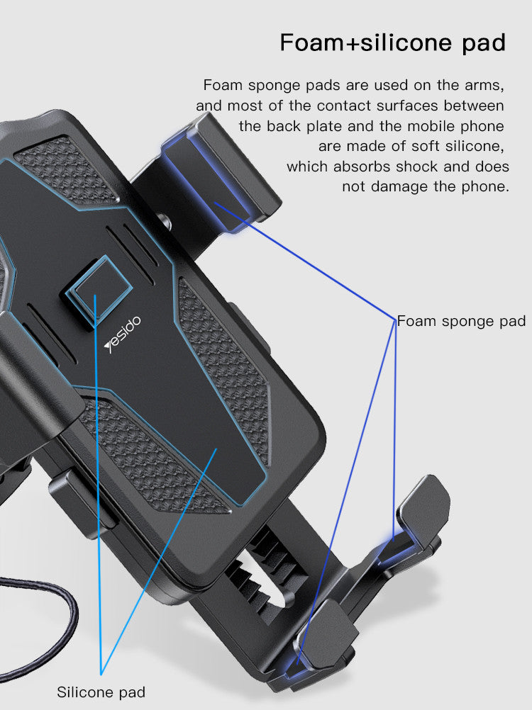 Yesido C94 Bicycle Bracket Phone Holder image 5