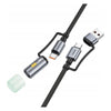 Hoco All in One Charging Cable USB-C with Led Light U138 image 2