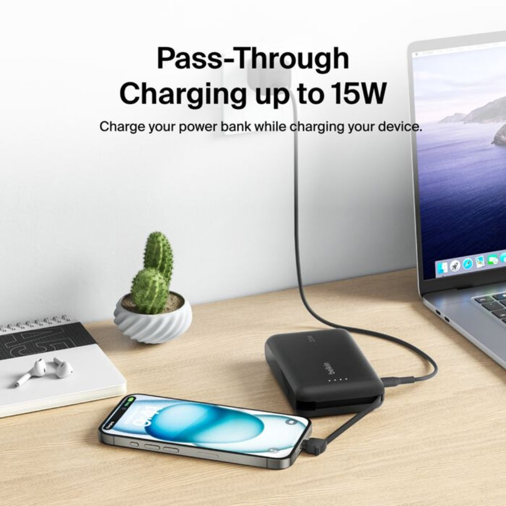 Belkin BoostCharge Power Bank 10K 20W with Integrated Cable image 5