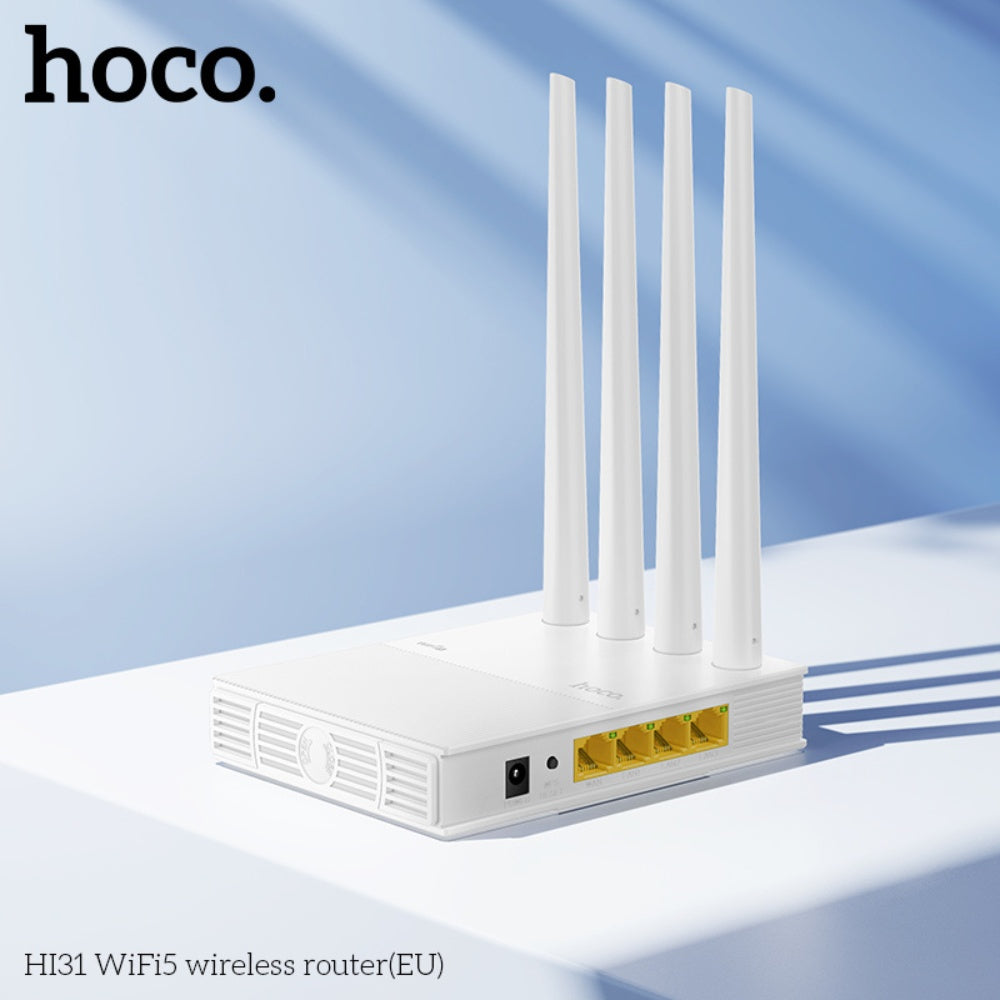 Hoco Wireless Router Wifi5 4 Antennas 2.4GHz HI31 image 2