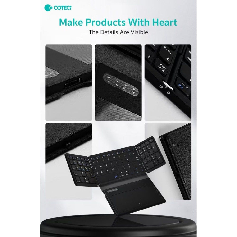 Coteci Folding Keyboard with TouchPad image 6