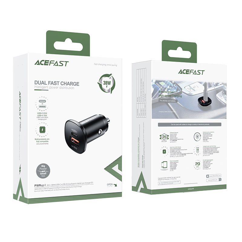 AceFast 38W Car Charger B1 image 3