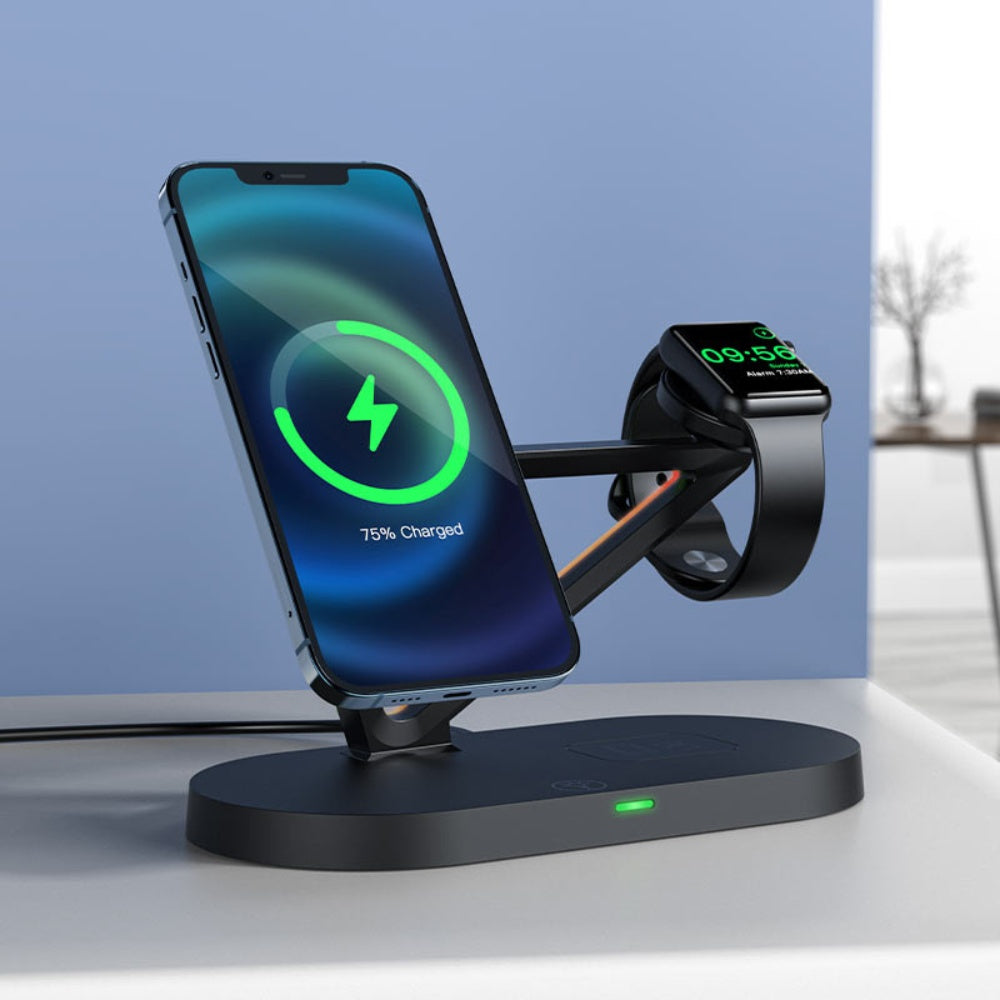 AceFast 3 in 1 Fast Wireless Charger Desktop Holder E9