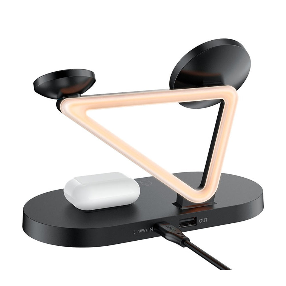 AceFast 3 in 1 Fast Wireless Charger Desktop Holder E9