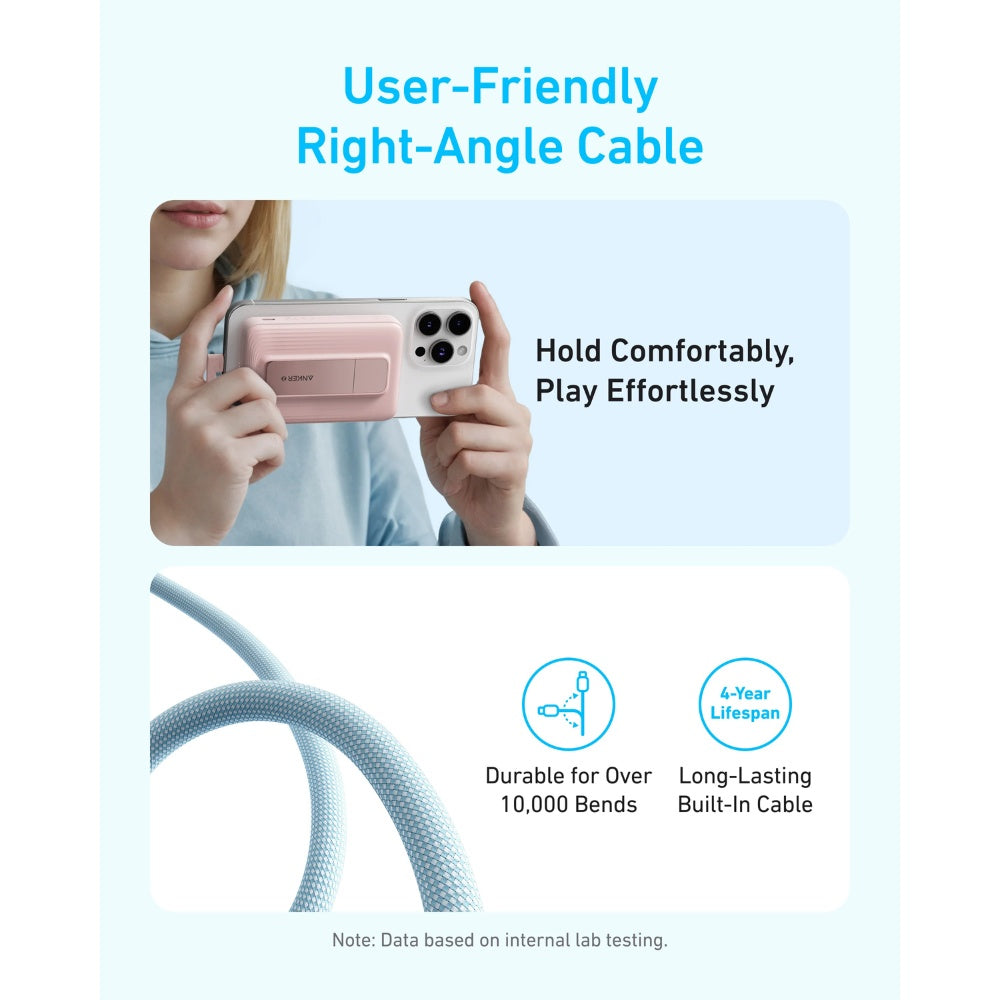 Anker Power Bank (10K Magnetic Built-In USB-C Cable)