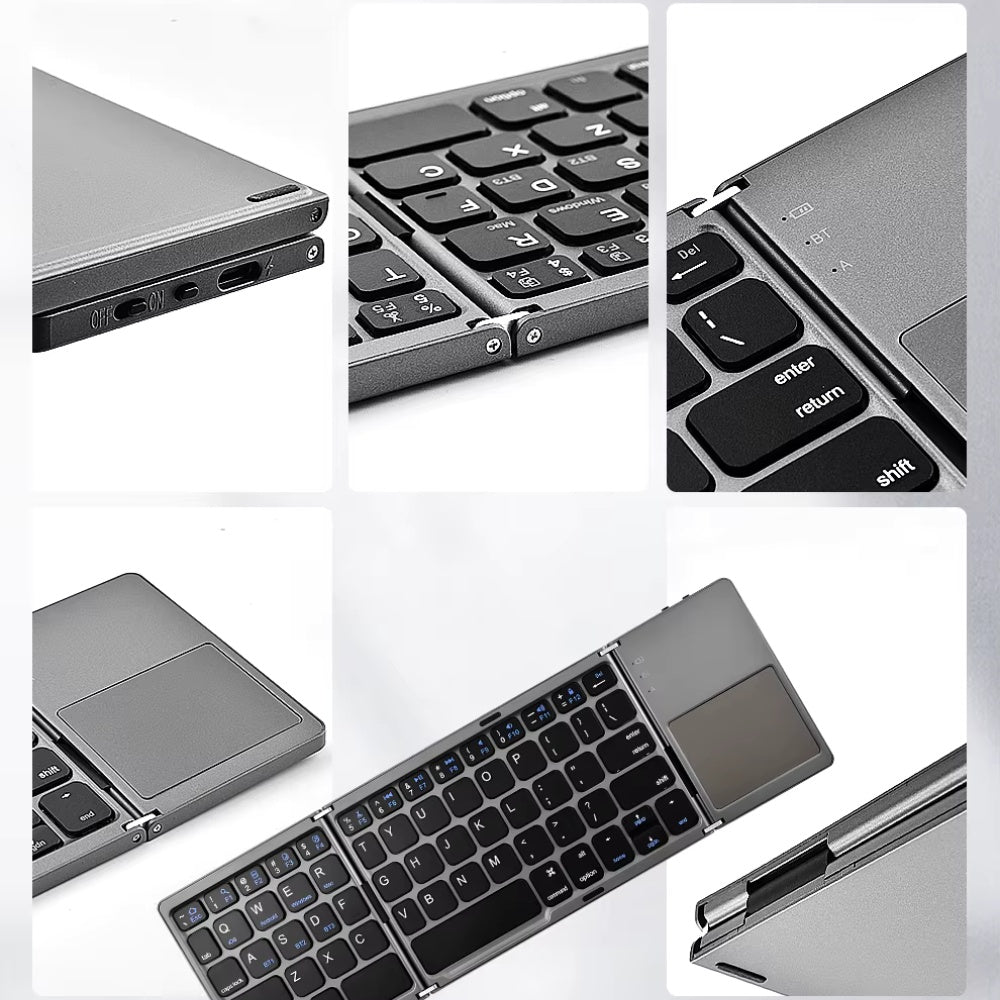 Coteci 63 Key Tri-fold Touchpad Keyboard