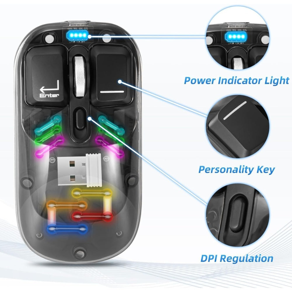 Coteci Magic Crystal IV Dual Mode Mouse