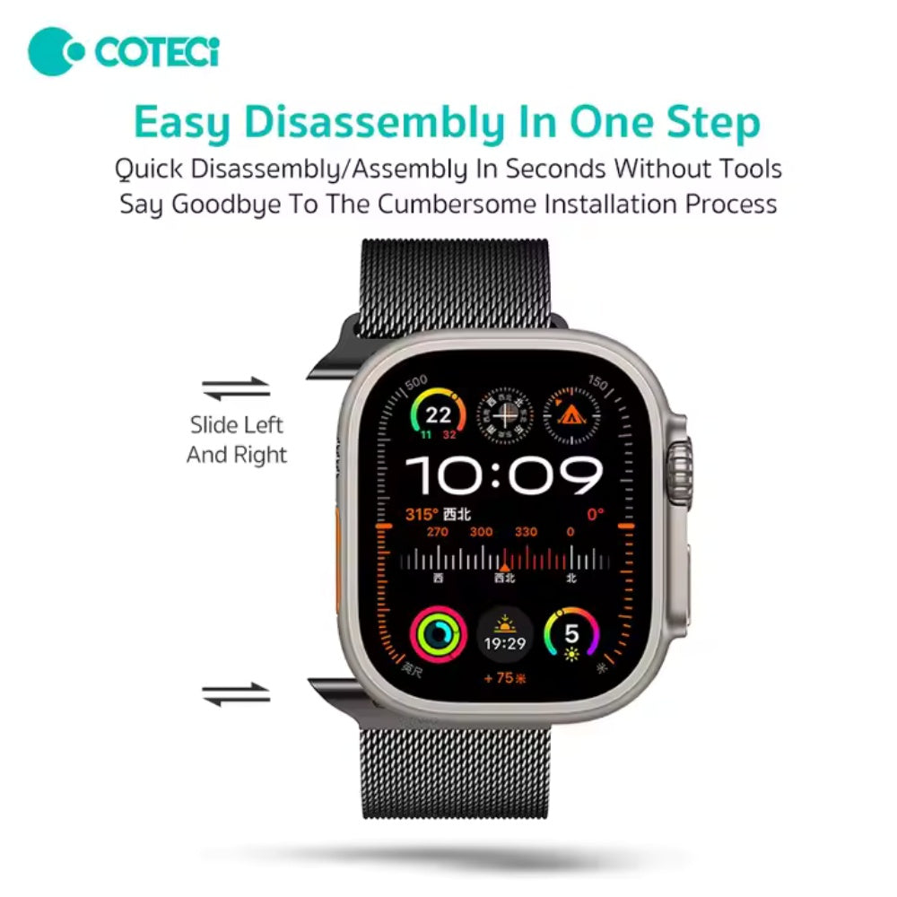 Coteci Milanese Band for Apple Watch 42 44 45 46 49mm
