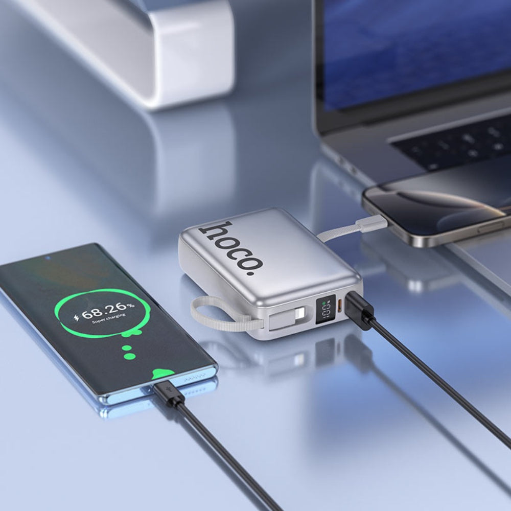 Hoco 18W Power Bank 20000mAh Built-in Cable Q39